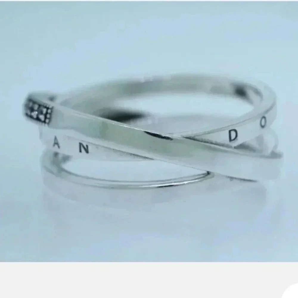 Ring Engraved With Pandora And Has Multiple Cubic… - image 7